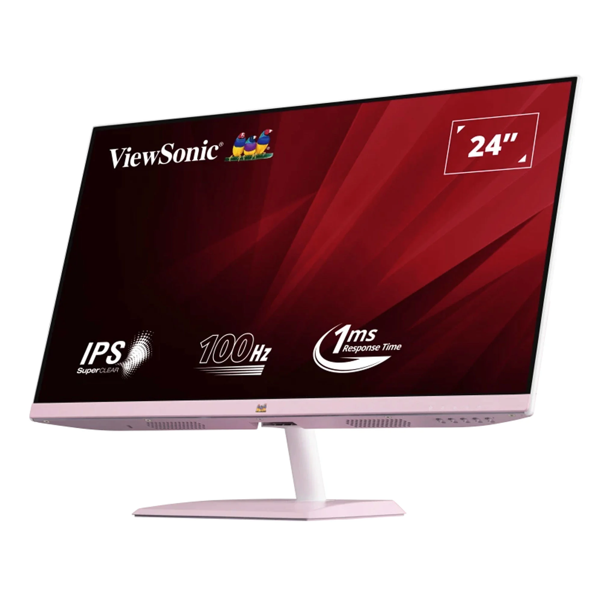 Màn hình máy tính LCD ViewSonic VA2436-H-PN Hồng | 24 inch/Full HD/Tấm nền IPS/100Hz Chính Hãng